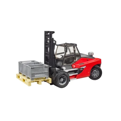 Image of Bruder Linde HT160 with pallet and 3 cages Toys