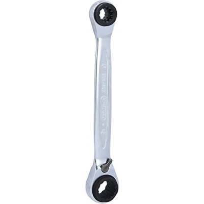 Image of KS Tools 503.4565 4 in 1 GEARplus reversing double ratchet ring spanner, 10x13x17x19mm
