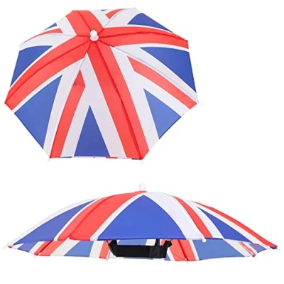 Image of Toyland® Union Jack Umbrella Hat Perfect For British Celebrations Fancy Dress