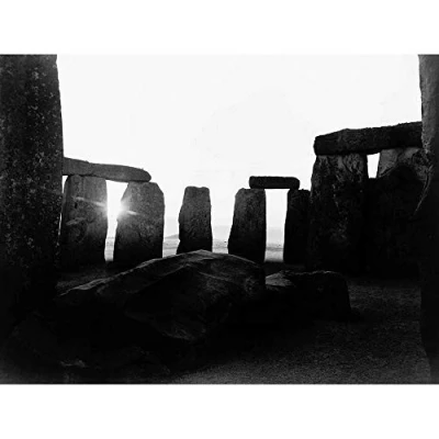 Image of Wee Blue Coo Vintage Photography Landmark Monument Stonehenge England Art Print Poster Wall Decor 12X16 Inch