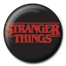Image of Pyramid Stranger Things (Logo) (Pin Badge 25mm) Official Merchandise