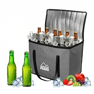 Image of ADEPTNA Portable Lightweight Extra Large Insulated Cooler Cool Bag Collapsible BBQ Picnic Camping Festivals Keeps your Food Fresh and Drinks (60 LITRE BAG)