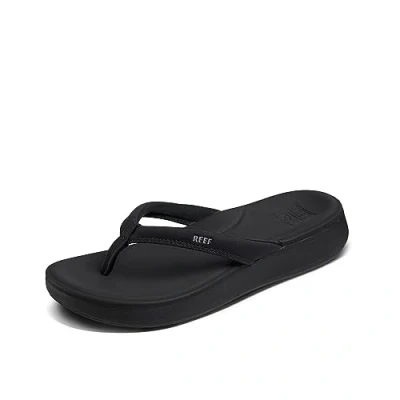 Image of REEF Women&#039;s Cushion Cloud Flip Flop, Black, 4 UK