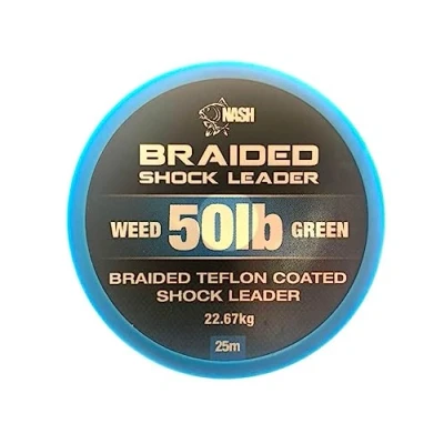 Image of Nash Tackle Braided Shock leader 50lb weed 25m T8444