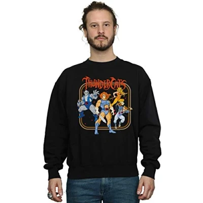 Image of Absolute Cult Thundercats Men&#039;s Group Frame Sweatshirt Black Large