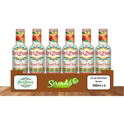 Image of Arizona Ice tea with Peach flavour 500 ml (Pack of 6)