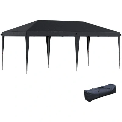 Image of Outsunny 3 X 6 M Garden Large Gazebo Canopy Waterproof Outdoor Party Tent Marquee84C 118V02BK