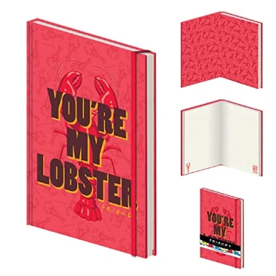 Image of Pyramid International Friends Notebook (You&#039;re My Lobster Design) A5 Writing Pad, 240 Lined Pages, Merchandise Gifts Note Book Official