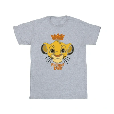 Image of Disney Boys The Lion King Future T Shirt (Sports Grey) Light Grey Cotton Size 3 4Y