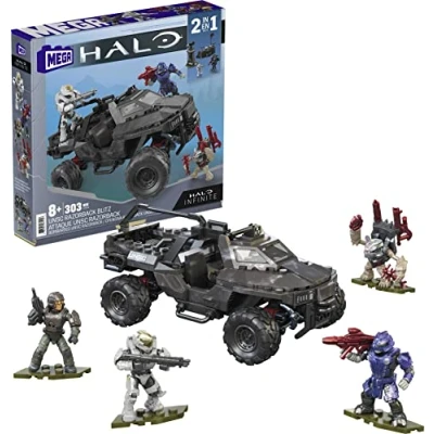 Image of MEGA Halo UNSC Razorback Blitz Vehicle Infinite Construction Set, Building Toys for Boys, GYG59