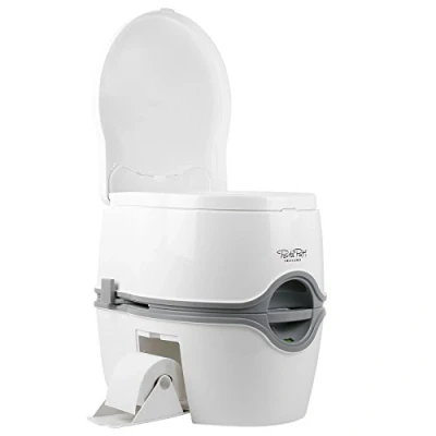 Image of Thetford 92305 Porta Potti 565P Excellence Portable Toilet (Manual), 448 x 388 450 mm, White