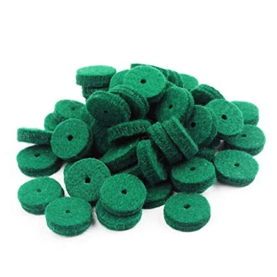 Image of Alnicov 22MM Piano Felt Front Rail Regulating Punchings Green Keyboard Balance Washers Repair Parts Pack of 90