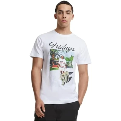 Image of Mister Tee Men&#039;s Fridays Tea T Shirt, White, M
