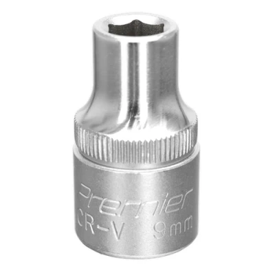 Image of Sealey Premier WallDrive® Socket 9mm 1/2&quot;Sq Drive