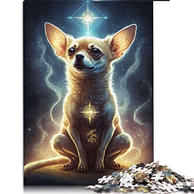Image of Jigsaw puzzles for Adults 1000 chihuahua dog Puzzle Wooden Challenging Game （Size 50x75cm）