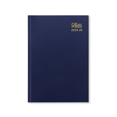 Image of Letts of London Standard A5 academic 2024/2025 week to view diary blue