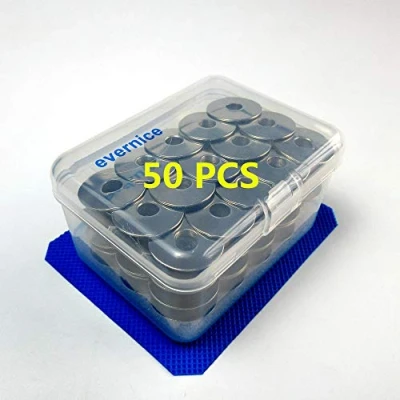 Image of 50 Metal Bobbin 40264 for Juki DDL 8700 Brother CONSEW Single Needle Lockstitch Sewing Machines