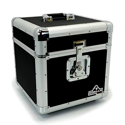 Image of Gorilla DJ LP Vinyl Record Storage Box Case Holds 100pcs 12&quot; Records