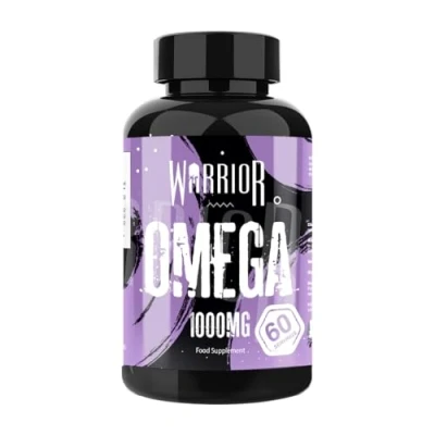 Image of Warrior Omega Fish Oils 1000mg 60 Softgel Capsules 3 Essential Fatty Acids Supplement May Help Maintain: Healthy Skin, Hair, Teeth, Gums, Bones, Joints, and Immune System