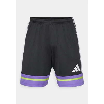 Image of adidas Men&#039;s SQUADRA25 Short, Black/Purple Rush/Semi Solar Slime, XL