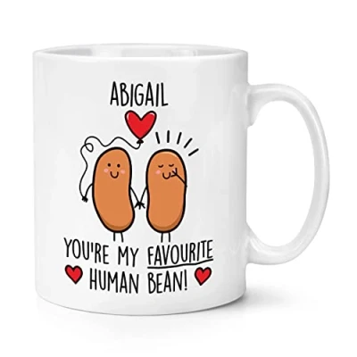 Image of Personalised You&#039;re My Favourite Human Bean 10oz Mug Cup