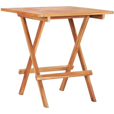 Image of vidaXL Folding Bistro Table 60x60x65 cm Solid Teak Wood