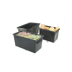 Image of Poly Tapered Sided Black Recycled Container Truck