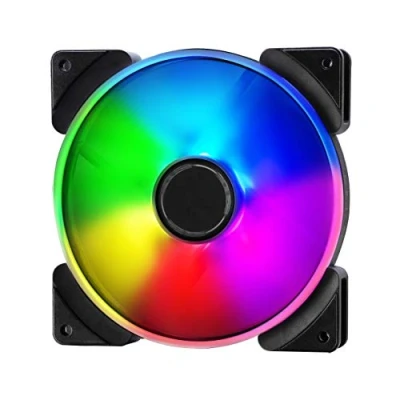 Image of Fractal Design Prisma AL 14 140mm Silent computer Fan Six addressable RGB LEDs ARGB Optimized for Computing and High Airflow LLS Bearings TripWire Technology (1 pack)