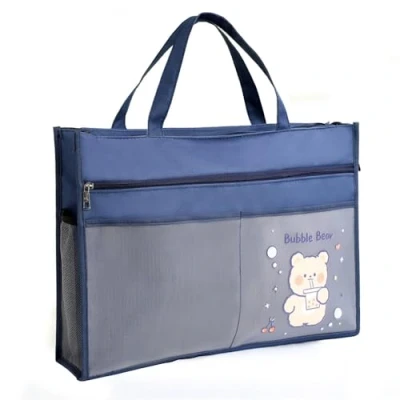 Image of Oaygat A3 Art Portfolio Case Folder Storage Bag Artist Presentation Carry Protection Zip Sketch Tote Multi Pocket Handbag with Zipper for Drawing Painting Project