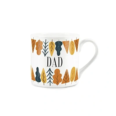 Image of Purely Home Autumn Trees Dad Mug Fine Bone China White Coffee/Tea Present Gift for Dads