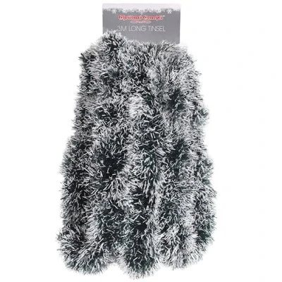Image of Christmas Concepts® 3m Tinsel Decoration (GREEN AND WHITE)