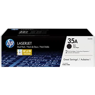 Image of HP CB435AD 35A Original LaserJet Toner Cartridges, Black, Multipack