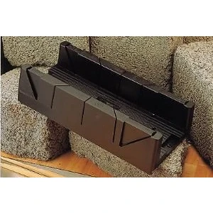 Image of Linic UK Made Mitre Box Block, Mighty, 45 60 &amp; 90 Degree 108 x 58mm 320mm. (W7090) Free Postage