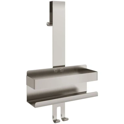 Image of vidaXL Hanging Shower Caddy Brushed 304 Stainless Steel