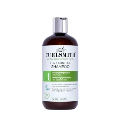 Image of CURLSMITH Frizz Control Cleanser, Gentle Hydrating Hair Shampoo, for All Curl Types, Long Lasting Control, Vegan (355ml/12 fl oz)