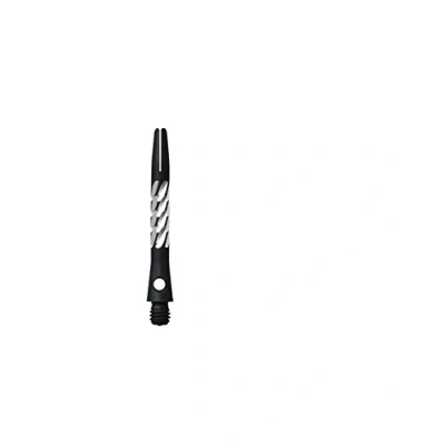 Image of Unicorn Dart Shafts Premier Anodised Aluminium Short 37.0 mm Black 3 Stems