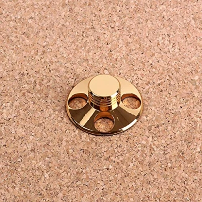 Image of Alnicov Audio Lp Vinyl Turntables Metal Disc Stabilizer Record Player Weight Clamp,Gold