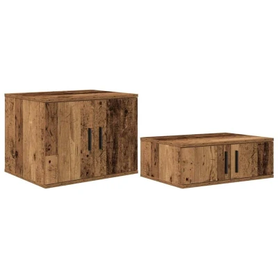 Image of vidaXL Storage Cabinet Old Wood 118x41x40 cm Engineered
