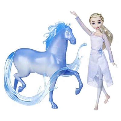 Image of Frozen Disney&#039;s 2 Elsa Doll and Nokk Figure, Toy for Kids 3 Up