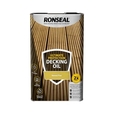 Image of Ronseal Ultimate Protection Decking Oil 5L Natural Pine