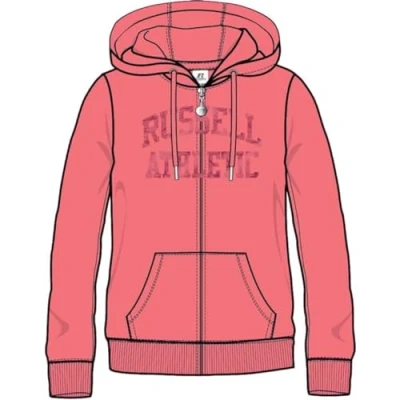 Image of Russell Athletic A21122 RP 617 ZIP THR HOODY Sweatshirt Women&#039;s DUBARRY Size M