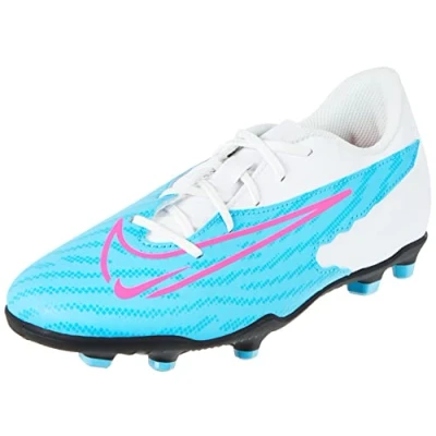 Image of NIKE Jr Phantom Gx Club Fg/Mg Sneaker, Baltic Blue Pink Blast White Laser Blue, 6 UK Child