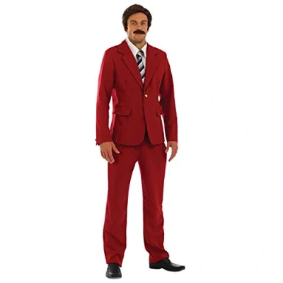 Image of Fun Shack FN3572L Costume, Mens Movie Newsreader Suit, Large