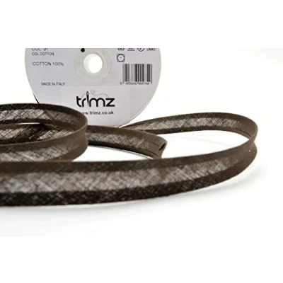 Image of Inastri Cotton Bias Binding 14/4/4mm Colour Dark Brown 91