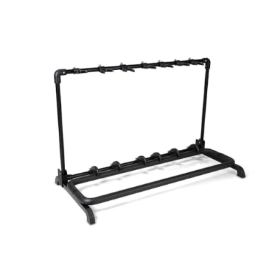 Image of GEWA guitar stand Multi 7 guitars, black, also for roundback GS 107B