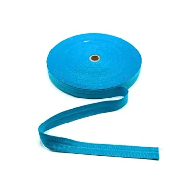 Image of Turquoise Cotton Blend Binding Apron Herringbone Twill Webbing Tape Sew Strap 25mm Wide 1&quot; 5 metres
