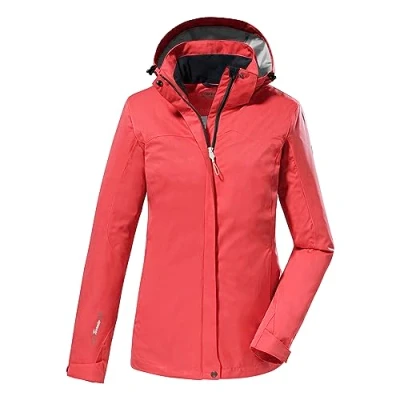 Image of Killtec KOS 133 WMN JCKT 38383 000 Women&#039;s Functional Outdoor Jacket with Removable Hood Coral Pink 40