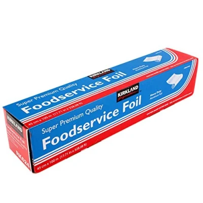 Image of Kirkland 97406 Signature Heavy Duty Food Service Aluminium Foil, 45cm x 100m