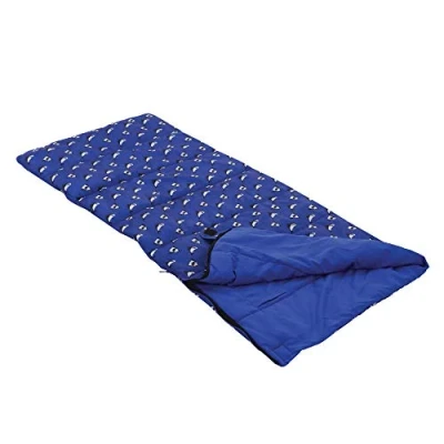 Image of Regatta Boys Roary Sleeping Bag Blanket, with Soft Brushed Lining, Convertible Blanket Perfect for Camping &amp; Outdoors, Blue