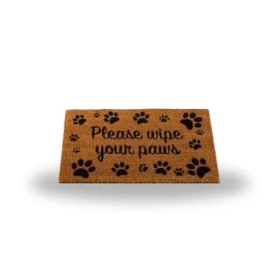 Image of Garden Mile Coir door mats Durable Indoor and Outdoor Natural Weather Resistant Eco friendly Entrance front mat outside for (Wipe your Paws)